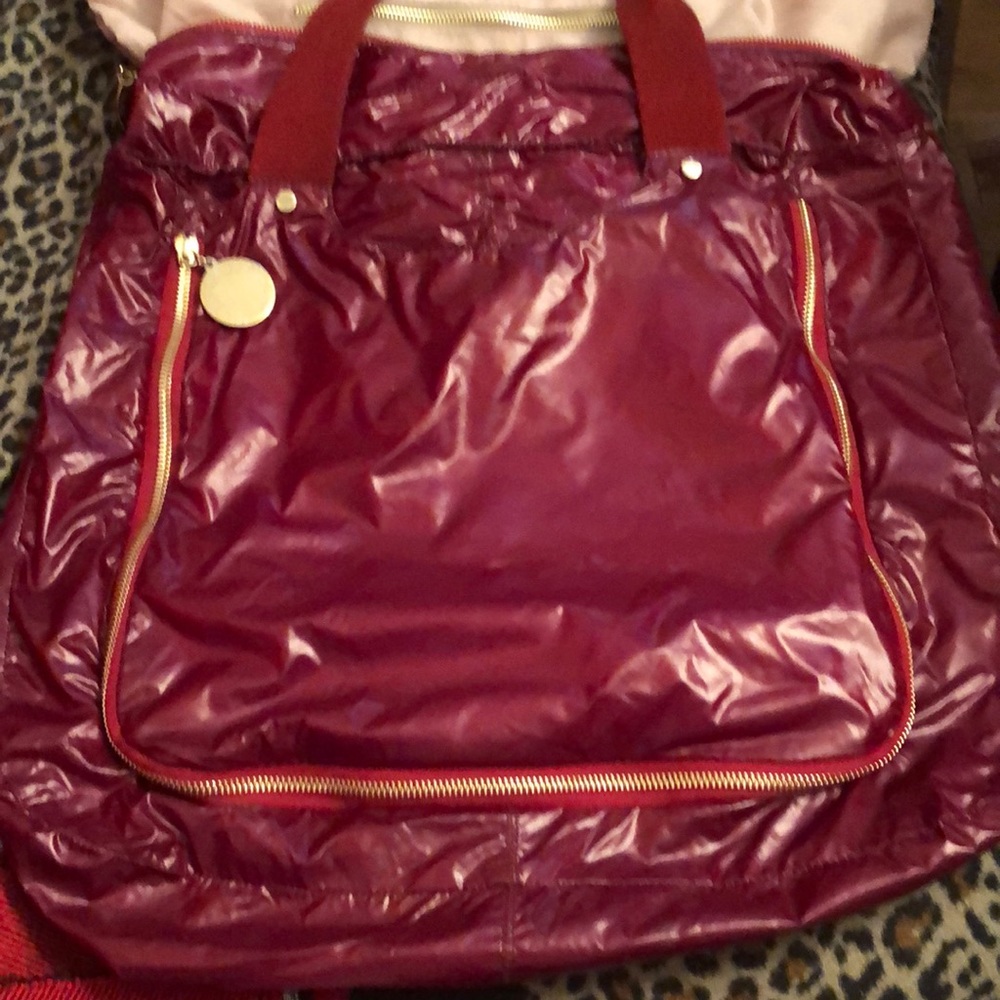 STELLA MCCARTNEY WINE NYLON BAG PERFECT CONDITION